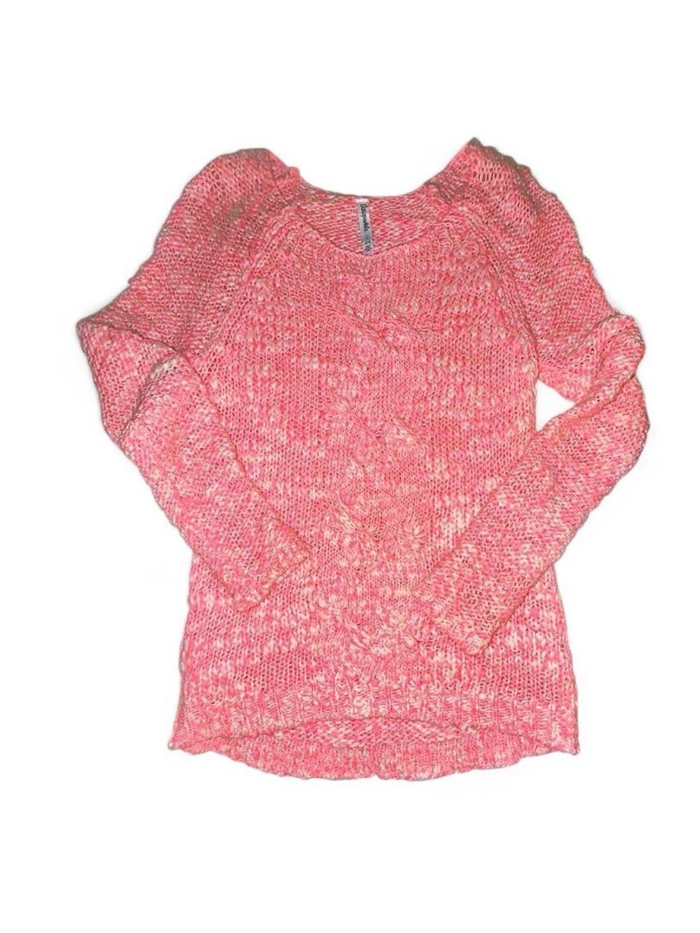 Aeropostale Lightweight Pink Knit Sweater Size Small Barbiecore Cottagecore Y2K